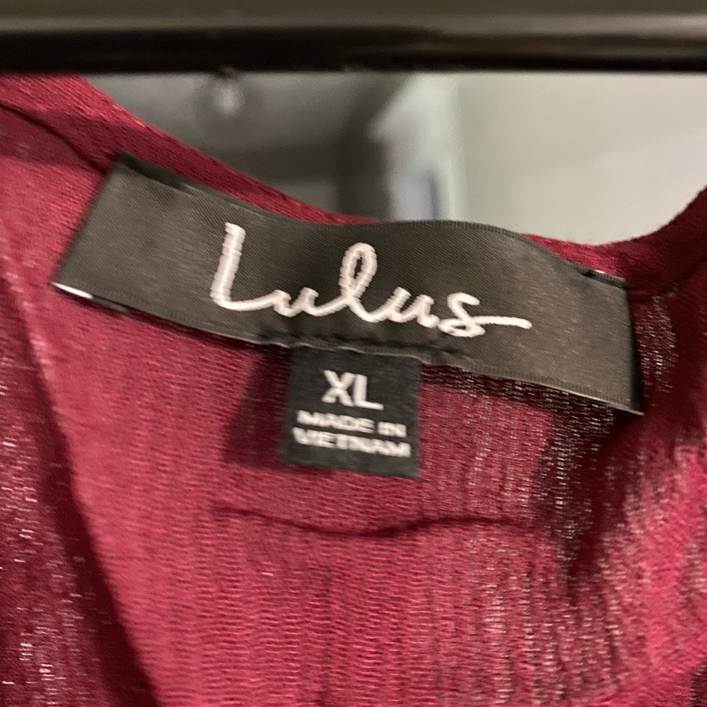 Lulus Maroon Wrap Dress